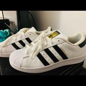 Adidas Superstar sneakers size 5